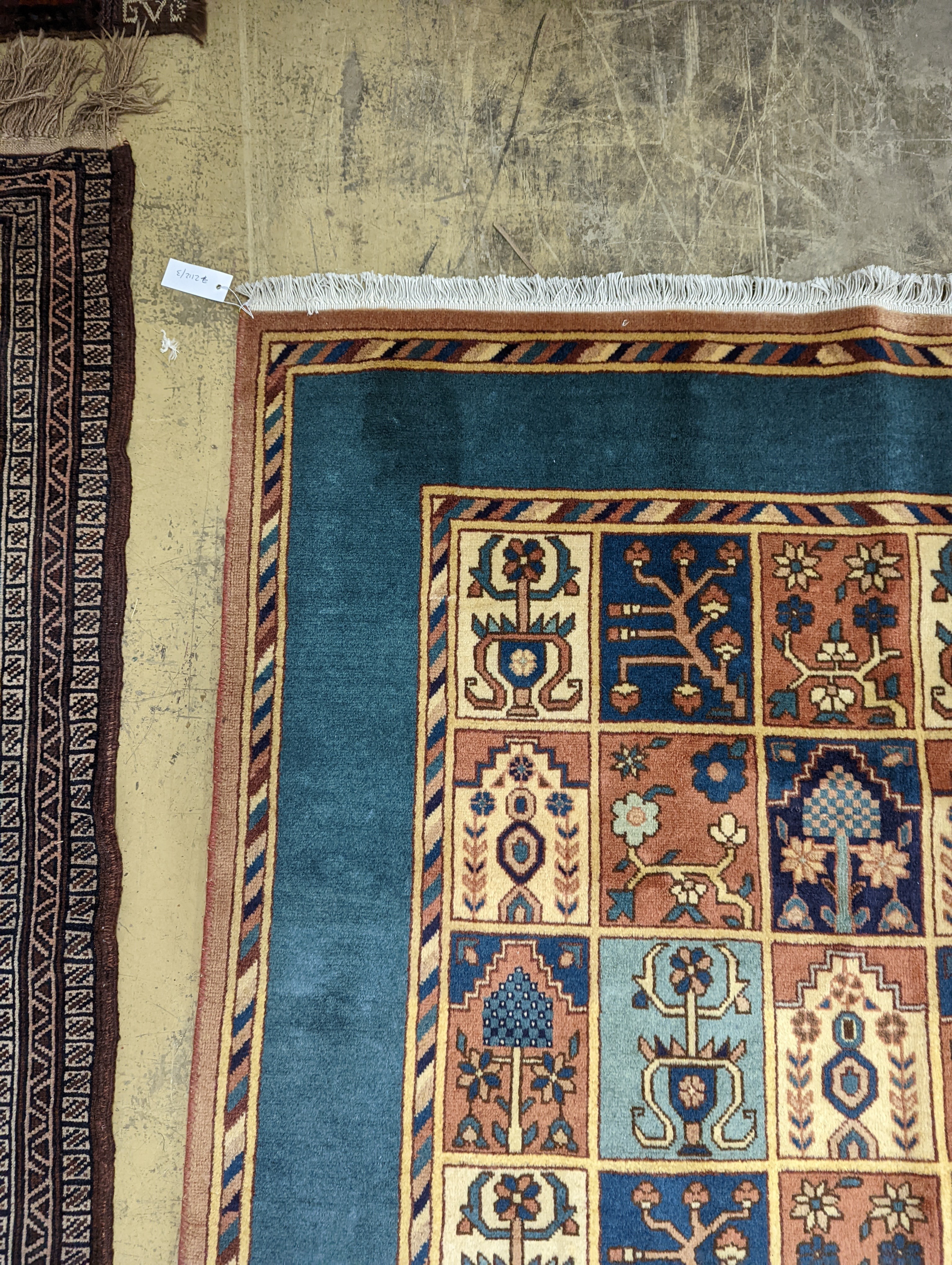 A Shiraz Gabbeh rug, 150 x 138cm